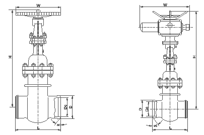 NKZ61H-100C焊接真空闸阀(图1)